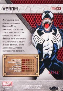 2017 Fleer Ultra Marvel Spider-Man - Marvel Metal Precious Metal Gems Red #MM23 Venom Back