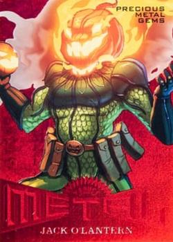 2017 Fleer Ultra Marvel Spider-Man - Marvel Metal Precious Metal Gems Red #MM36 Jack O'Lantern Front