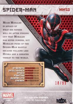 2017 Fleer Ultra Marvel Spider-Man - Marvel Metal Precious Metal Gems Red #MM50 Spider-Man Back