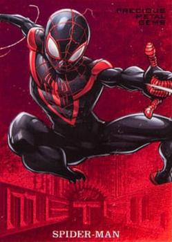2017 Fleer Ultra Marvel Spider-Man - Marvel Metal Precious Metal Gems Red #MM50 Spider-Man Front