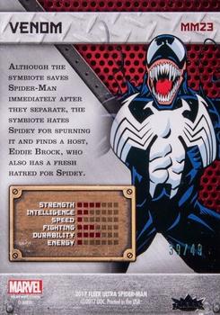 2017 Fleer Ultra Marvel Spider-Man - Marvel Metal Precious Metal Gems Blue #MM23 Venom Back
