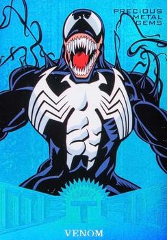 2017 Fleer Ultra Marvel Spider-Man - Marvel Metal Precious Metal Gems Blue #MM23 Venom Front