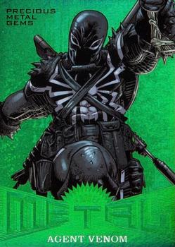 2017 Fleer Ultra Marvel Spider-Man - Marvel Metal Precious Metal Gems Green #MM4 Agent Venom Front