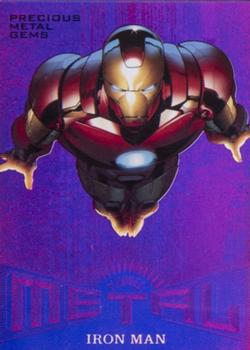 2017 Fleer Ultra Marvel Spider-Man - Marvel Metal Precious Metal Gems Purple #MM8 Iron Man Front