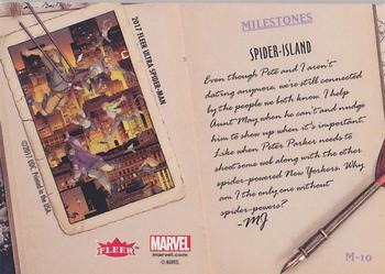 2017 Fleer Ultra Marvel Spider-Man - Milestones #M-10 Spider-Island Back