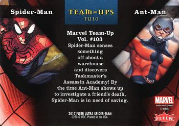 2017 Fleer Ultra Marvel Spider-Man - Team Ups #TU10 Ant-Man Back