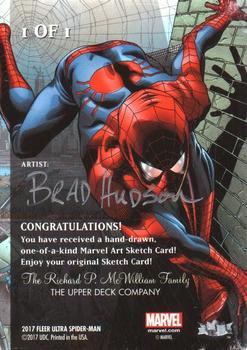 2017 Fleer Ultra Marvel Spider-Man - Sketch Artists #NNO Brad Hudson Back