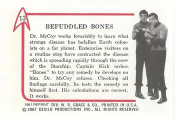 1981 Leaf 1967 Star Trek (Reprint) #13 Befuddled Bones Back