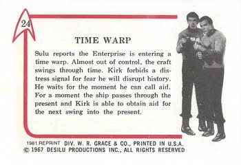 1981 Leaf 1967 Star Trek (Reprint) #24 Time Warp Back