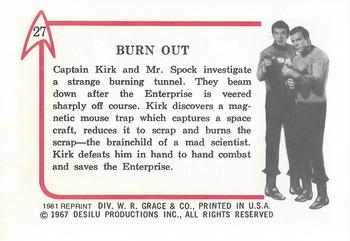 1981 Leaf 1967 Star Trek (Reprint) #27 Burn Out Back