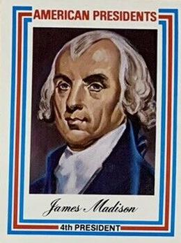 1974 Visual Panographics US Presidents #4th James Madison Front