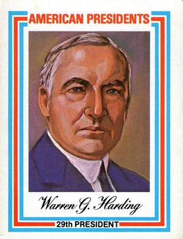 1974 Visual Panographics US Presidents #29th Warren G. Harding Front