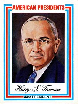 1974 Visual Panographics US Presidents #33rd Harry S. Truman Front