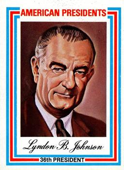 1974 Visual Panographics US Presidents #36th Lyndon B. Johnson Front