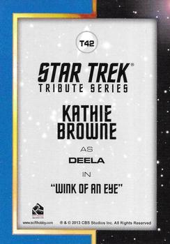 2013 Rittenhouse Star Trek The Original Series Heroes and Villains - Tribute: Season 3 #T42 Kathie Browne as Deela Back