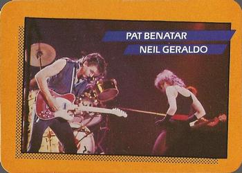 1985 AGI Rock Star #8 Pat Benatar / Neil Geraldo Front