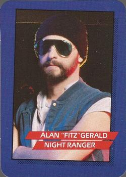 1985 AGI Rock Star #11 Alan Fitzgerald / Night Ranger Front