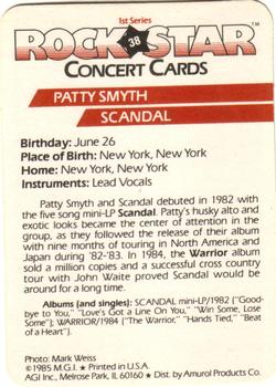 1985 AGI Rock Star #38 Patty Smyth / Scandal Back