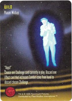 1996 SkyBox 30 Years of Star Trek Phase Three - Star Trek: The Card Game Promos #NNO Phaser Mishap: Wild Front
