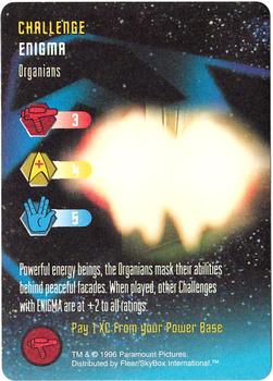 1996 SkyBox 30 Years of Star Trek Phase Three - Star Trek: The Card Game Promos #NNO Organians: Challenge – Enigma Front