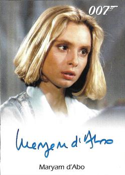 2016 Rittenhouse James Bond Archives SPECTRE Edition - Autographs #NNO Maryam d'Abo Front