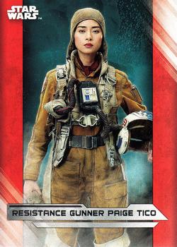 2017 Topps Star Wars: The Last Jedi #19 Resistance Gunner Paige Tico Front