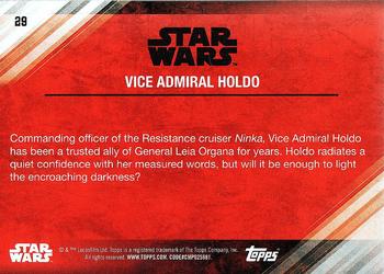 2017 Topps Star Wars: The Last Jedi #29 Vice Admiral Holdo Back