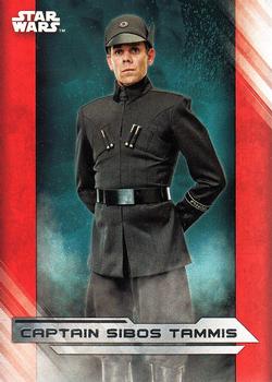 2017 Topps Star Wars: The Last Jedi #55 Captain Sibos Tammis Front