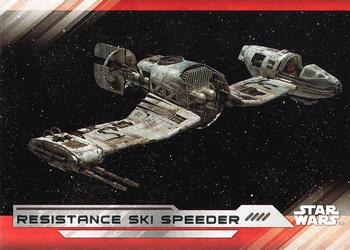 2017 Topps Star Wars: The Last Jedi #60 Resistance Ski Speeder Front