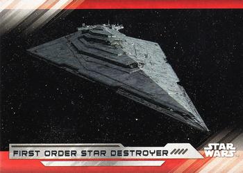 2017 Topps Star Wars: The Last Jedi #62 First Order Star Destroyer Front