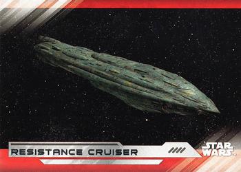 2017 Topps Star Wars: The Last Jedi #65 Resistance Cruiser Front