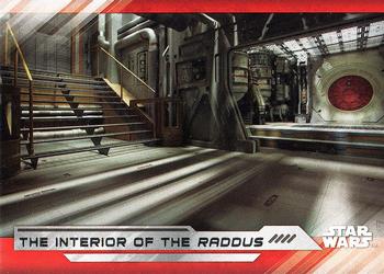 2017 Topps Star Wars: The Last Jedi #89 The Interior of the Raddus Front