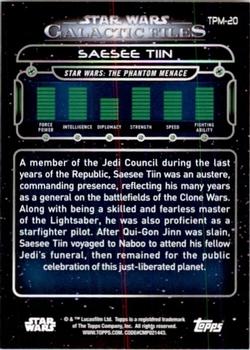 2017 Topps Star Wars: Galactic Files Reborn - Blue #TPM-20 Saesee Tiin Back
