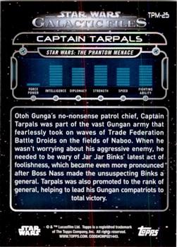 2017 Topps Star Wars: Galactic Files Reborn - Blue #TPM-25 Captain Tarpals Back