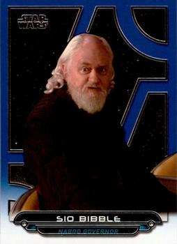 2017 Topps Star Wars: Galactic Files Reborn - Blue #AOTC-8 Sio Bibble Front