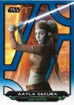 2017 Topps Star Wars: Galactic Files Reborn - Blue #AOTC-18 Aayla Secura Front