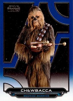 2017 Topps Star Wars: Galactic Files Reborn - Blue #ROTS-13 Chewbacca Front