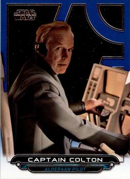 2017 Topps Star Wars: Galactic Files Reborn - Blue #ROTS-18 Captain Colton Front