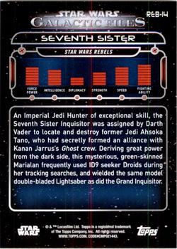 2017 Topps Star Wars: Galactic Files Reborn - Blue #REB-14 Seventh Sister Back