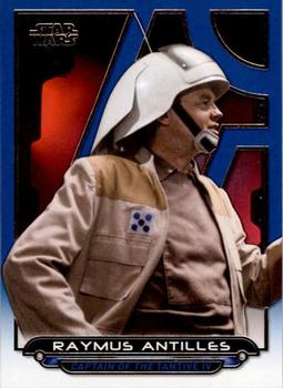 2017 Topps Star Wars: Galactic Files Reborn - Blue #ANH-7 Raymus Antilles Front