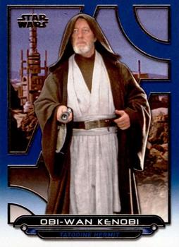 2017 Topps Star Wars: Galactic Files Reborn - Blue #ANH-13 Obi-Wan Kenobi Front
