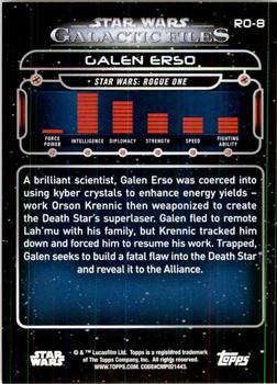 2017 Topps Star Wars: Galactic Files Reborn - Blue #RO-8 Galen Erso Back