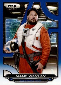 2017 Topps Star Wars: Galactic Files Reborn - Blue #TFA-20 Snap Wexley Front