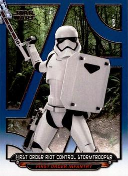 2017 Topps Star Wars: Galactic Files Reborn - Blue #TFA-29 Riot Control Stormtrooper Front