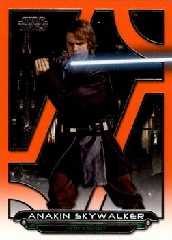 2017 Topps Star Wars: Galactic Files Reborn - Orange #ROTS-1 Anakin Skywalker Front