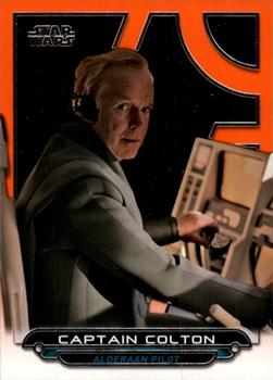 2017 Topps Star Wars: Galactic Files Reborn - Orange #ROTS-18 Captain Colton Front