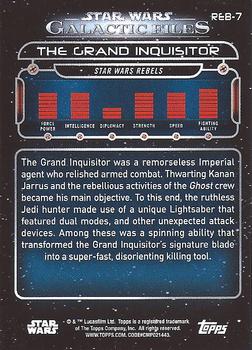 2017 Topps Star Wars: Galactic Files Reborn - Orange #REB-7 The Grand Inquisitor Back