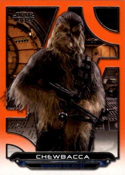 2017 Topps Star Wars: Galactic Files Reborn - Orange #TFA-11 Chewbacca Front