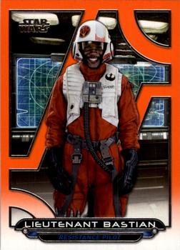 2017 Topps Star Wars: Galactic Files Reborn - Orange #TFA-24 Lieutenant Bastian Front