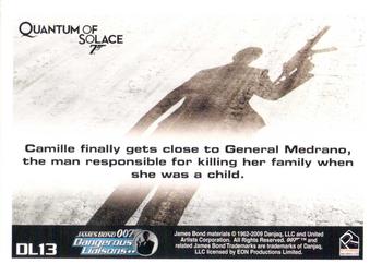 2009 Rittenhouse James Bond Archives - Quantum of Solace: Dangerous Liaisons #DL13 Camille / General Medrano Back